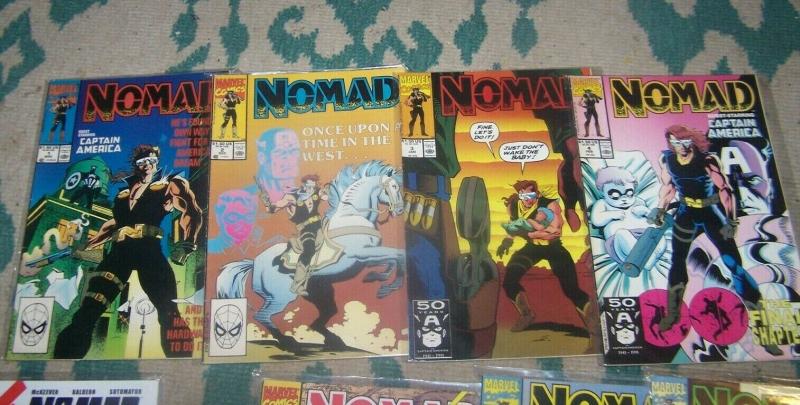 Nomad # 1 2 3 4 vol 1+ 1991 Marvel + Bucky Captain America Jack Monroe (Marvel Comics, 1991), raw, ungraded comic book — front cover