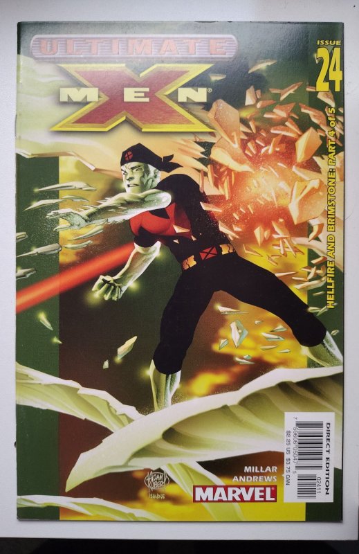 Ultimate X-Men #24 (Marvel Comics, 2003), raw, ungraded comic book — front cover
