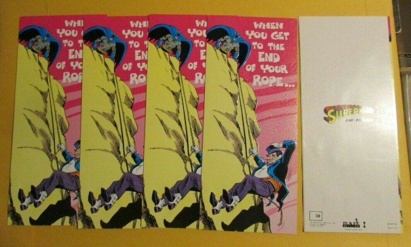 1978 Superman Mark 1 Greeting Card #38 NM 9.4 LOT of 5 Batman & Penguin (1978), raw comic book in NM 9.4 condition — front cover