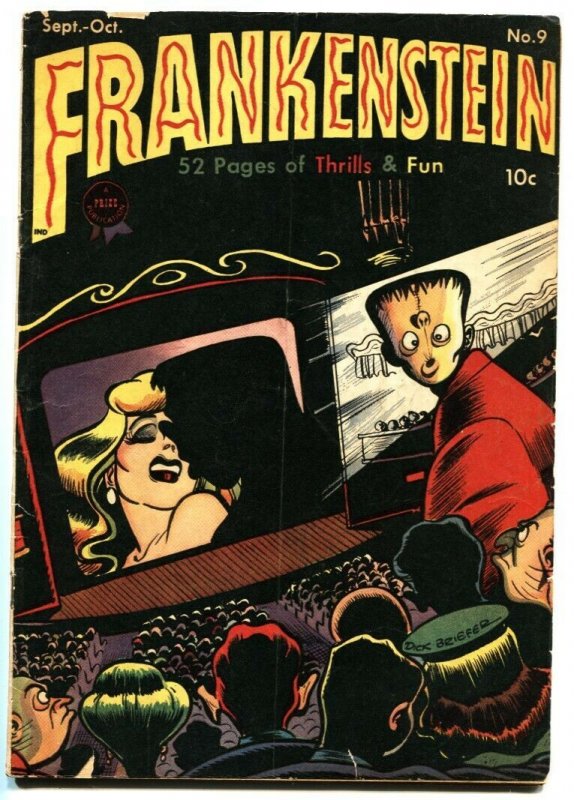 Frankenstein #7, raw, ungraded comic book — front cover