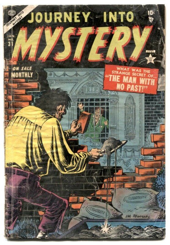 Journey into Mystery #21 (Marvel Comics, 1955), raw, ungraded comic book — front cover