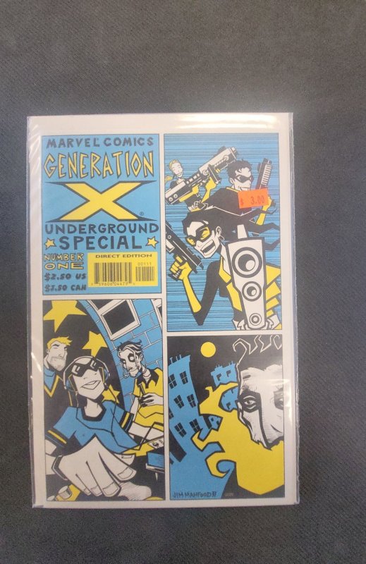 Generation X Underground (1998) (1998), raw, ungraded comic book — front cover