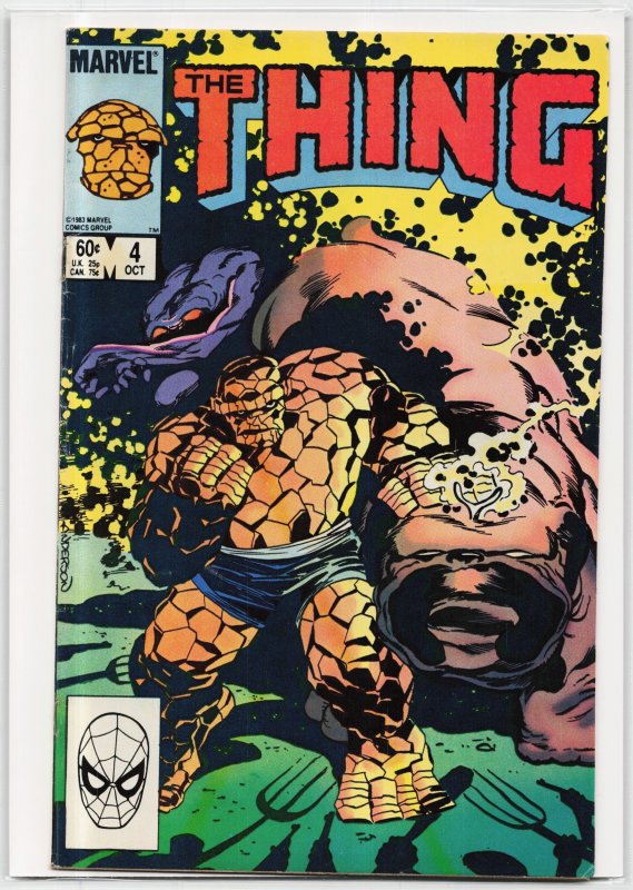 The Thing #4 (Marvel Comics, 1983), raw, ungraded comic book — front cover
