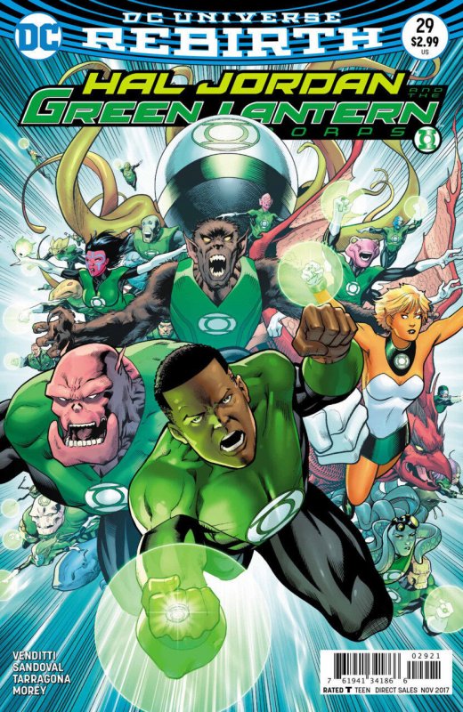 Hal Jordan and the Green Lantern Corps #29 (2016), raw comic book in VF/NM condition — front cover