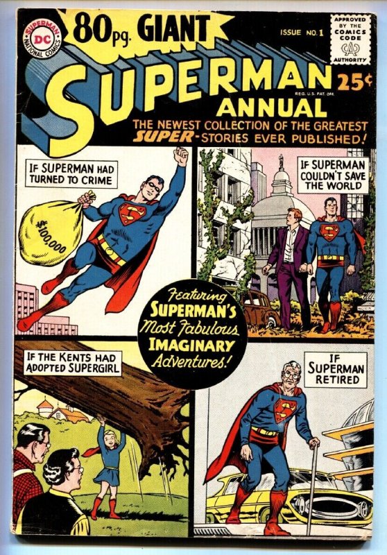 80 Page Giant #1 (DC Comics, 1964), raw, ungraded comic book — front cover