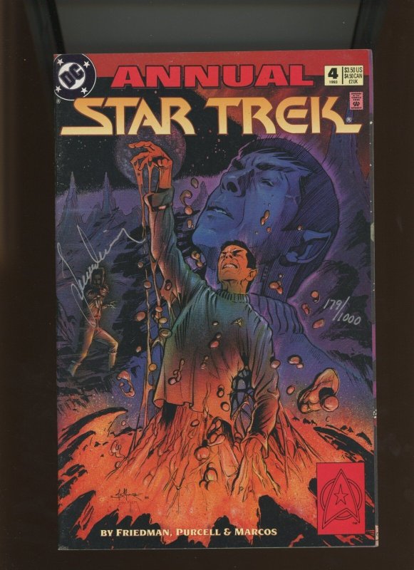Star Trek Annual #4 (1993), raw comic book in 9.2 condition — front cover