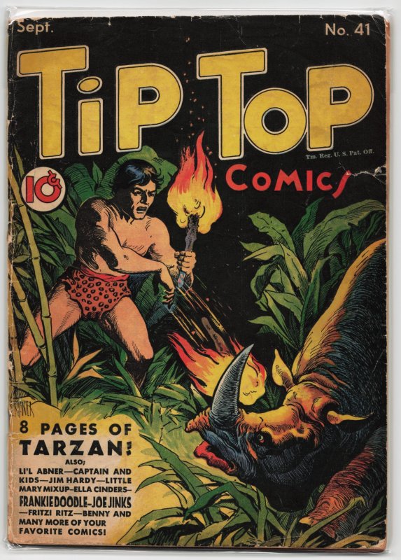 Tip Top Comics #41 (United Feature Syndicate, 1939), raw, ungraded comic book — front cover