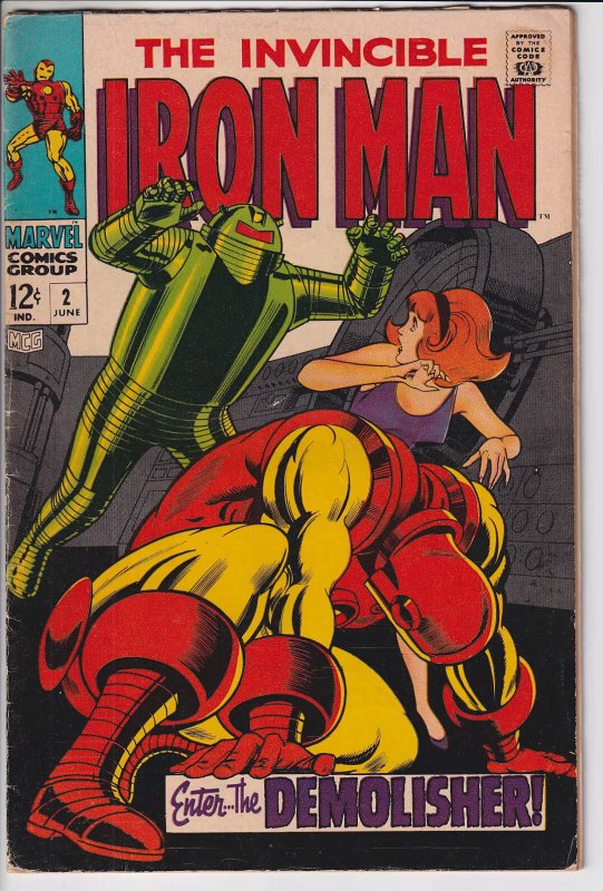 Iron Man (1968 Marvel) #2 (1968), raw, ungraded comic book — front cover