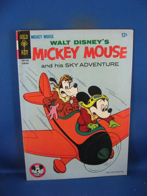 Mickey Mouse #105 (Gold Key Comics, 1965), raw comic book in VF- condition — front cover