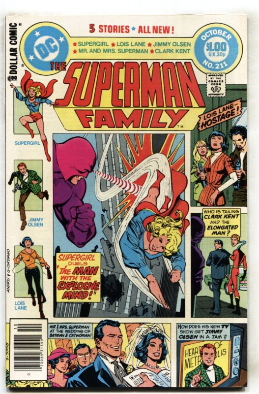 Superman Family #211 (DC Comics), raw, ungraded comic book — front cover