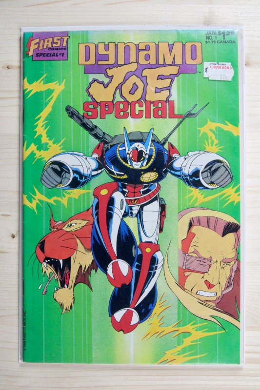 Dynamo Joe Special #1 (1987), raw comic book in VF 8.0 condition — front cover