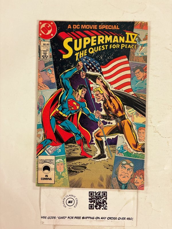 Superman IV the Quest for Peace #1 (DC Comics), raw comic book in VF condition — front cover