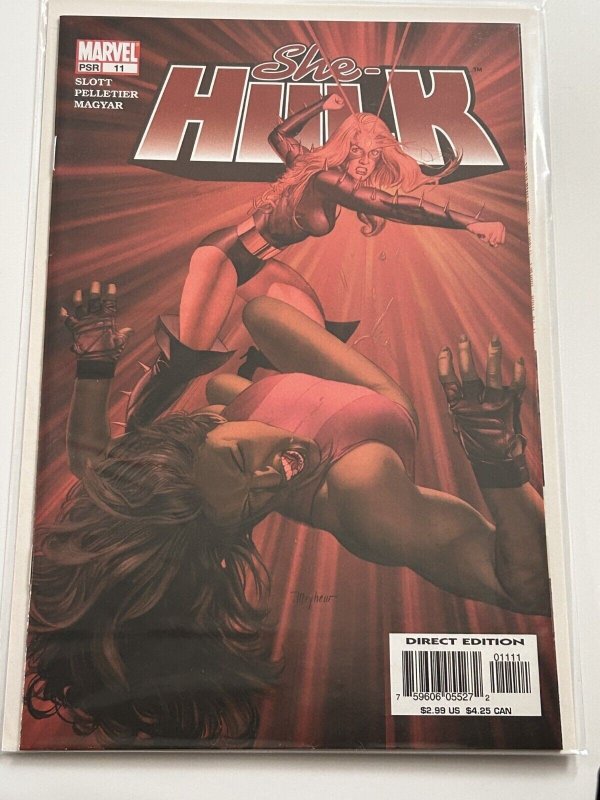 She-Hulk #11 (Marvel Comics, 2005), raw comic book in NM 9.4 condition — front cover