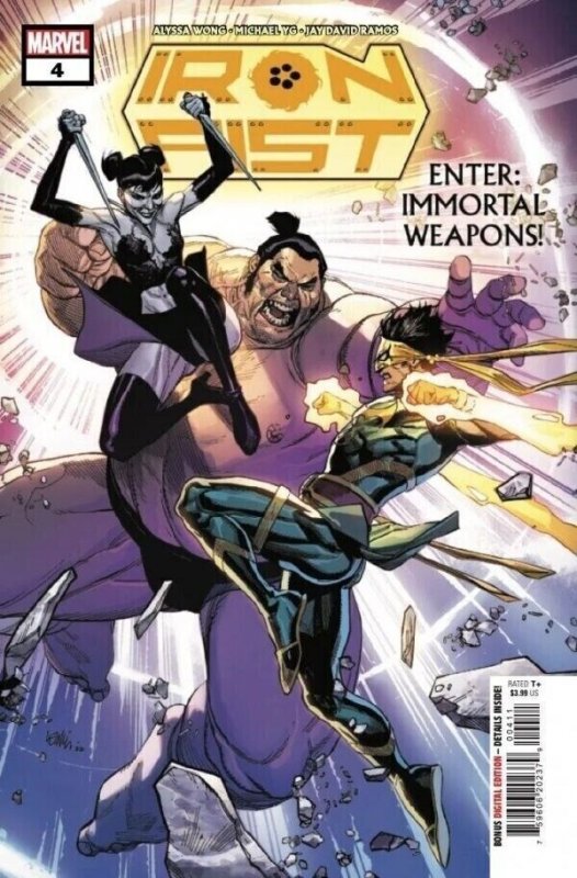 Iron Fist #4 (Marvel Comics, 2022), raw, ungraded comic book — front cover