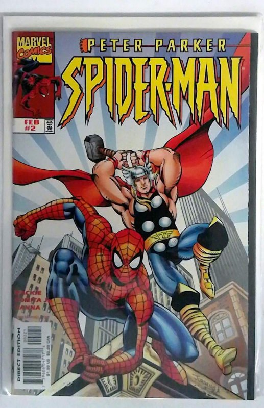 Peter Parker Spider-Man #2 (Marvel Comics, 1999), raw comic book in NM 9.4 condition — front cover