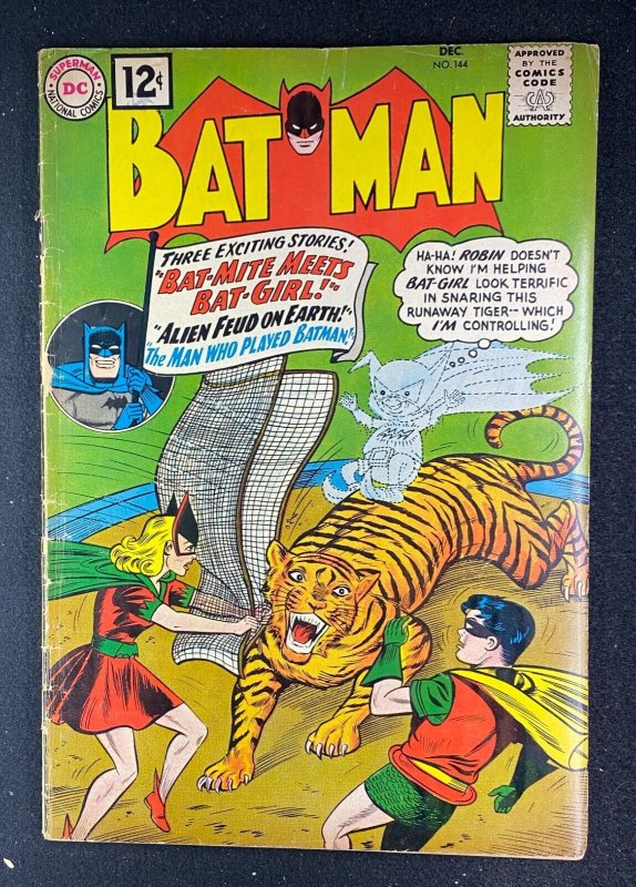 Batman #144 (DC Comics, 1940), raw comic book in GD/VG 3.0 condition — front cover