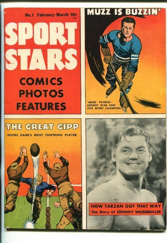 Sport Stars #1-1946-Weissmuller-Tatzan-The Babe-Southern States PEDIGREE-fn/vf, raw, ungraded comic book — front cover