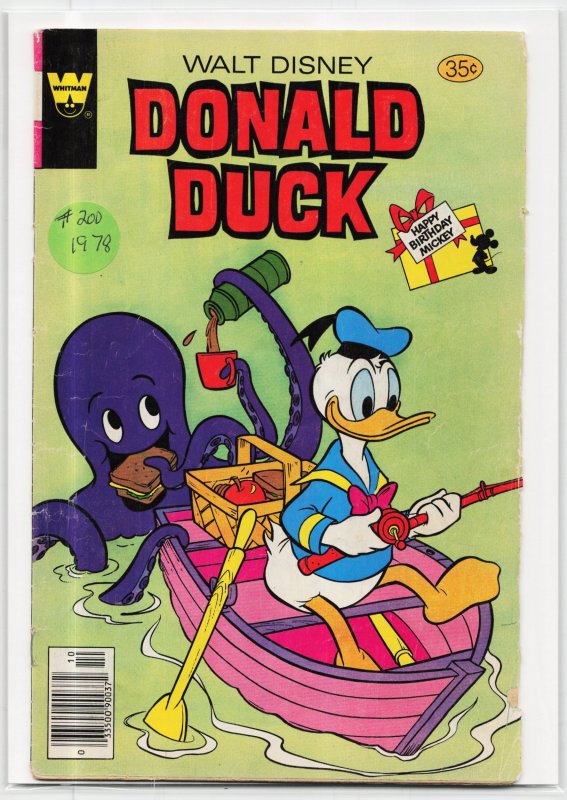 Donald Duck #200 (1978), raw, ungraded comic book — front cover