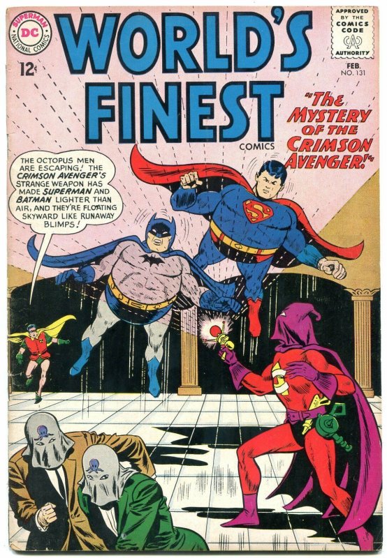 Worlds Finest #131 (DC Comics, 1963), raw comic book in VG condition — front cover