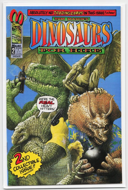 Dinosaurs for Hire #2 (Archie Comics, 1993), raw, ungraded comic book — front cover