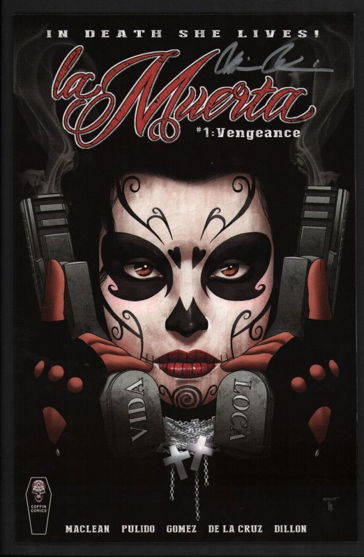 La Muerta #1 (2017), raw comic book in NM condition — front cover