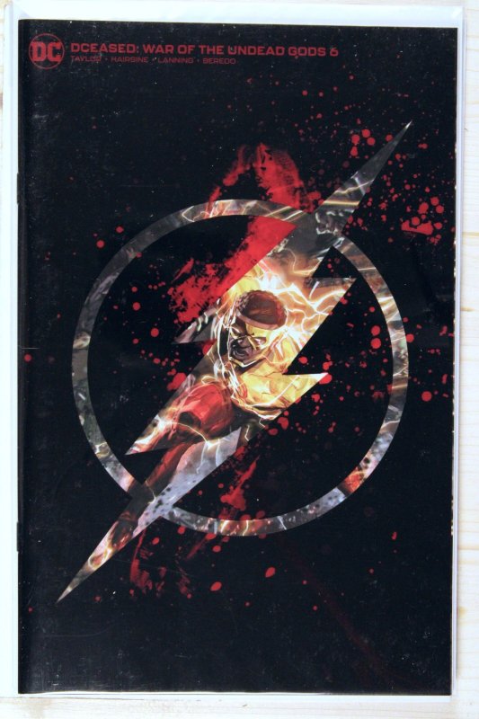 DCeased: War of the Undead Gods #6 (DC Comics, 2023), raw comic book in NM+ 9.6 condition — front cover