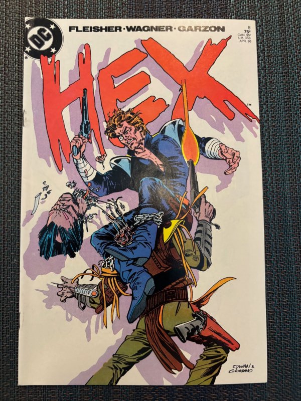 Hex #8 (1986), raw, ungraded comic book — front cover