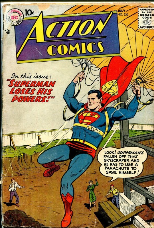 Action #230 (DC Comics, 1957), raw, ungraded comic book — front cover