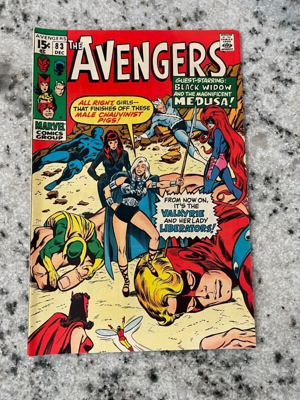 Avengers #83 (Marvel Comics, 1970), raw comic book in VF/NM condition — front cover