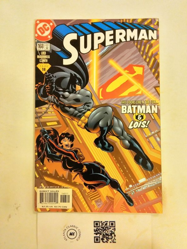 Superman #168 (DC Comics), raw comic book in NM condition — front cover