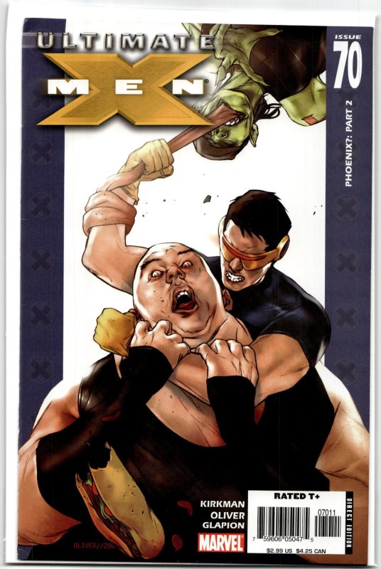 Ultimate X-Men #78 (Marvel Comics, 2007), raw, ungraded comic book — front cover