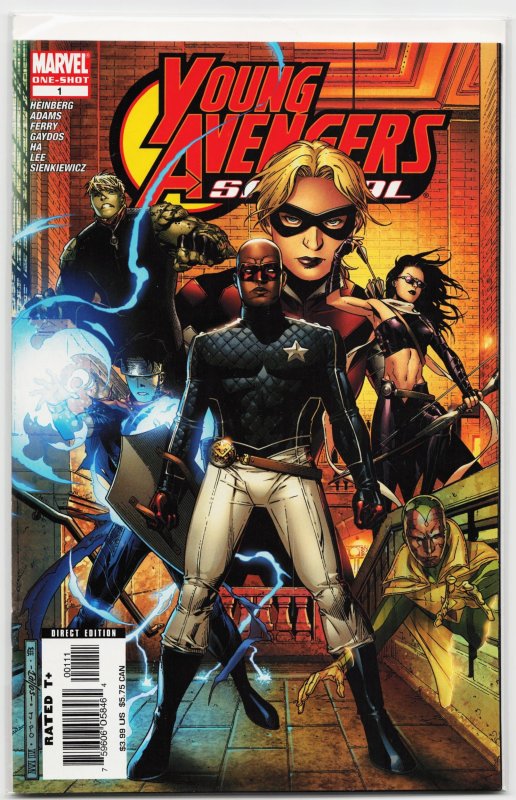 Young Avengers Special (2006) Young Avengers (Marvel Comics, 2006), raw, ungraded comic book — front cover