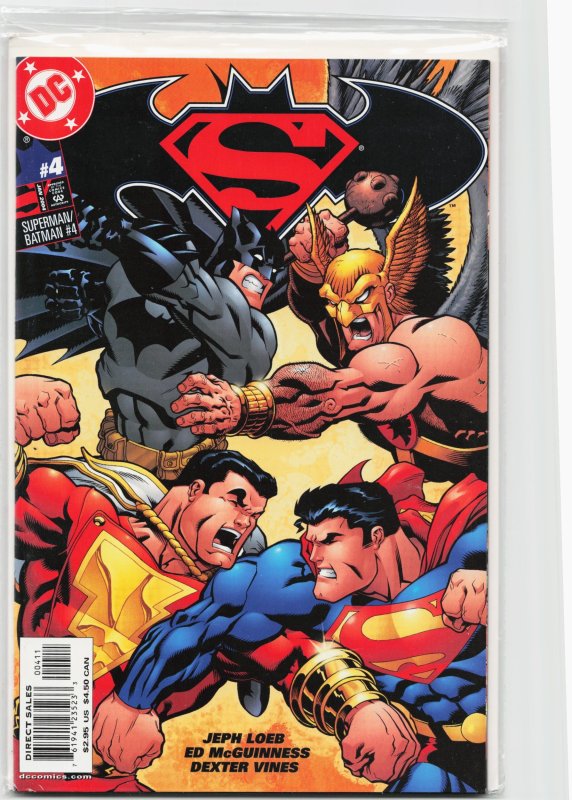 Superman / Batman #4 (DC Comics, 2004), raw, ungraded comic book — front cover