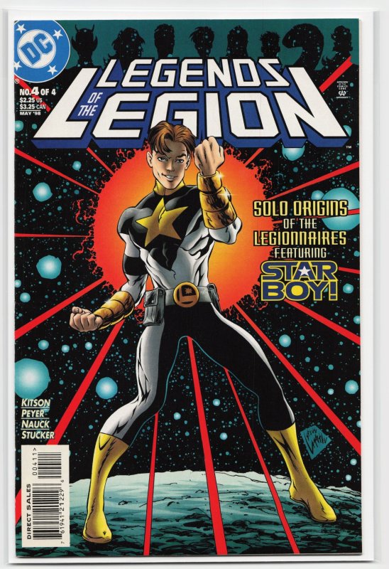 Legends of the Legion #4 (1998), raw, ungraded comic book — front cover