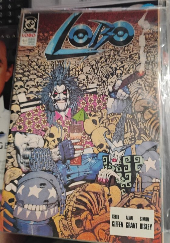 Lobo #4 (DC Comics, 1991), raw, ungraded comic book — front cover