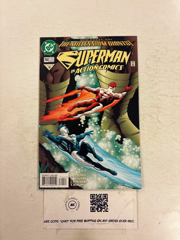 Action Comics #744 (DC Comics), raw comic book in NM condition — front cover