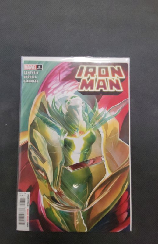 Iron Man #8 (Marvel Comics), raw, ungraded comic book — front cover