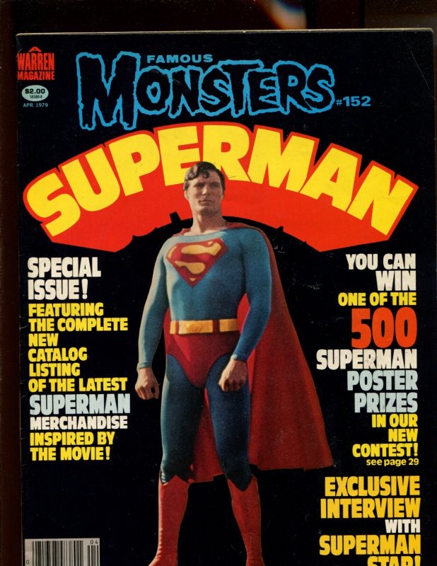 Famous Monsters of Film Land Magazine #152 (1979), raw comic book in 7.5 condition — front cover