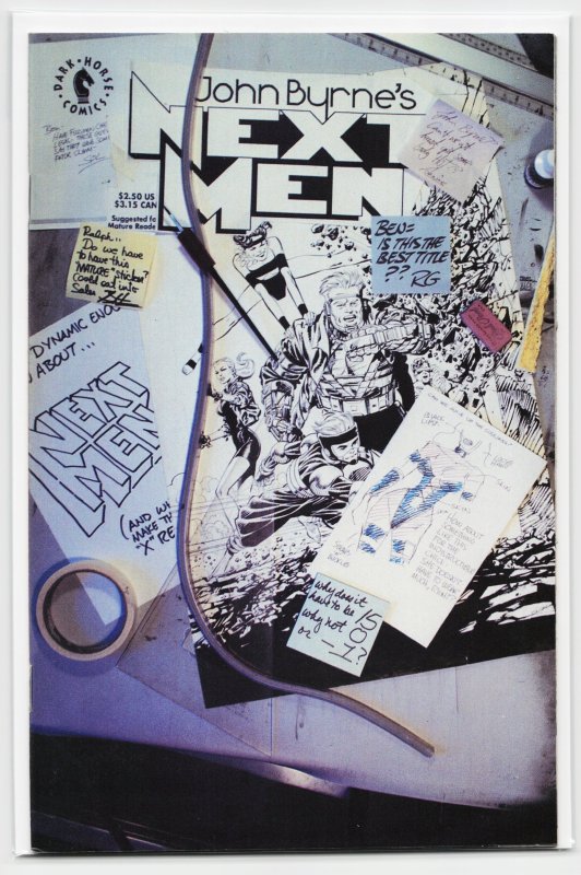 John Byrne's Next Men (1991) (Dark Horse Comics, 1991), raw, ungraded comic book — front cover