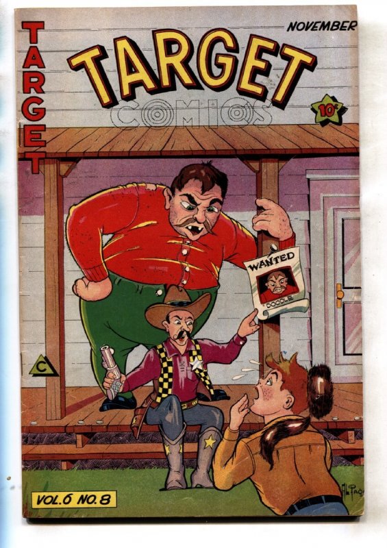 Target Comics V.6 #8, raw, ungraded comic book — front cover