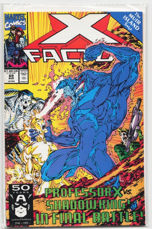 X-Factor #69 (Marvel Comics, 1991), raw, ungraded comic book — front cover