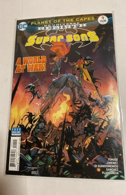 Super Sons #9 (2017), raw, ungraded comic book — front cover