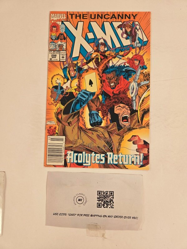 Uncanny X-Men #298 (Marvel Comics, 1993), raw comic book in NM condition — front cover