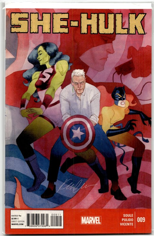 She-Hulk #9 (Marvel Comics, 2014), raw, ungraded comic book — front cover