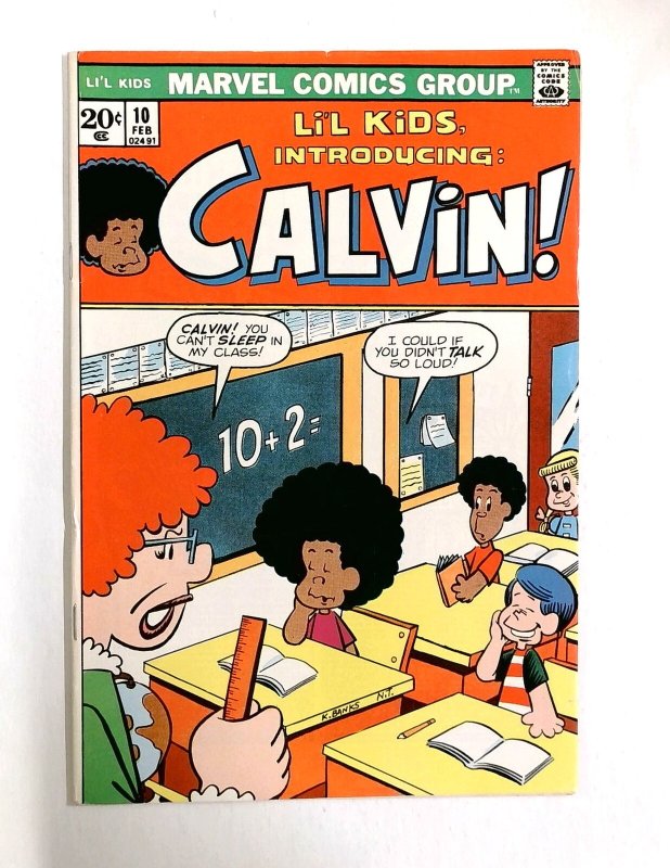 Li'l Kids #10 - 1973---First Appearance of Calvin by Kevin Banks--Marvel (Marvel Comics, 1973), raw, ungraded comic book — front cover