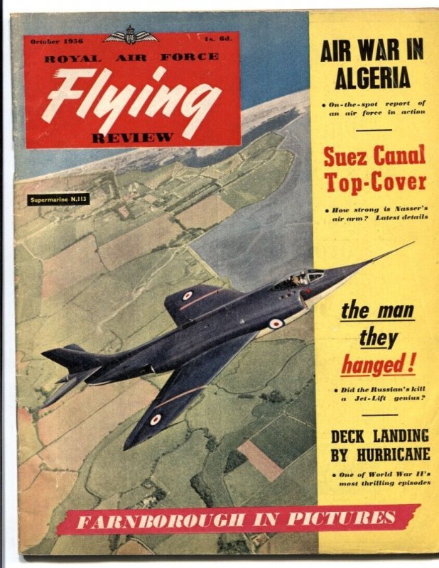 Pulp: Royal Air Force Flying Review October 1956- Algeria- Suez (1956), raw, ungraded comic book — front cover