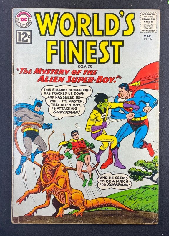 World's Finest #124 (DC Comics, 1941), raw comic book in VG/FN 5.0 condition — front cover