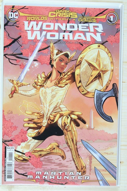 Dark Crisis: Worlds Without a Justice League - Wonder Woman #1 (DC Comics, 2022), raw comic book in 9.6 condition — front cover