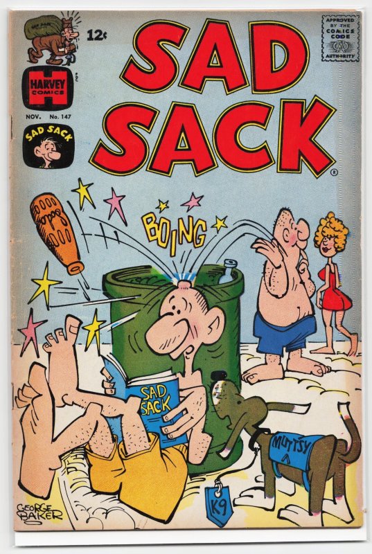 Sad Sack Comics #147 (Harvey Comics, 1963), raw, ungraded comic book — front cover