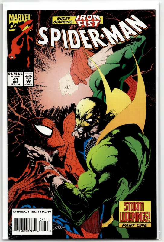 Spider-Man #41 (Marvel Comics, 1993), raw, ungraded comic book — front cover